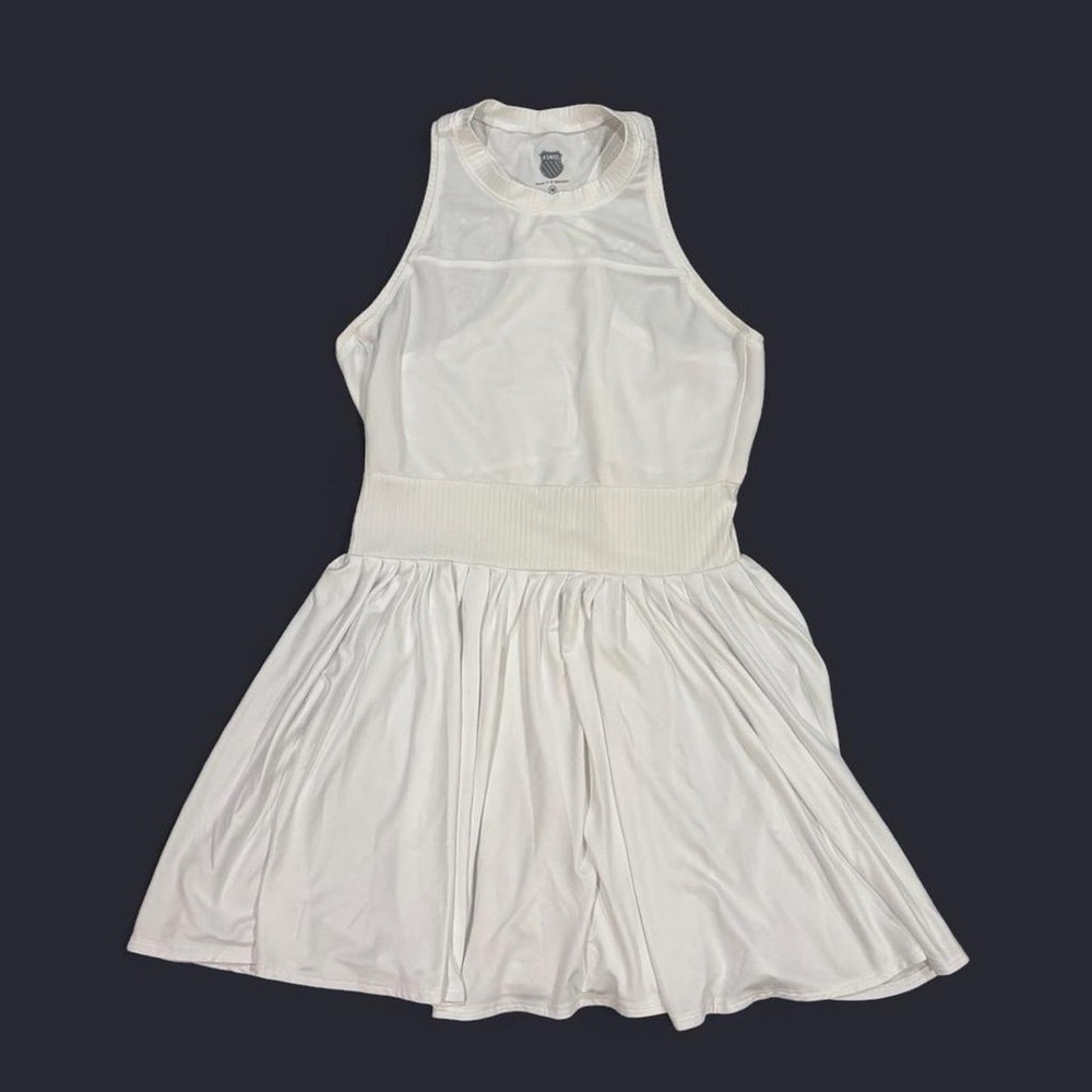 K-Swiss White Racerback Mini Dress